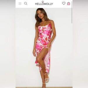 Hello Molly Pink Floral Dress
